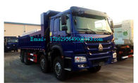 Thương mại 371 HP 8x4 Diesel Dump Truck, cát Dump Truck Q235 thép Body