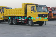 10 Wheeler 6x4 Yellow Dump Truck cho giải pháp dự án đường bộ ZZ3257N3847A