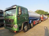 8x4 290 Hp Tàu chở dầu Xe tải 30 Cbm Công suất Trái tay Lái xe Loại nhiên liệu Diesel
