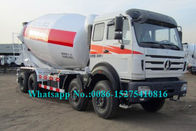 2638 380hp Beiben Heavy Duty Truck, 6x4 10cbm bê tông quá trình trộn xe tải tay lái bên phải tùy chọn