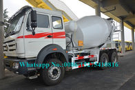2638 380hp Beiben Heavy Duty Truck, 6x4 10cbm bê tông quá trình trộn xe tải tay lái bên phải tùy chọn