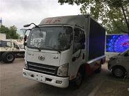 FAW 4x2 Màn hình LED Diesel Xe tải quảng cáo di động 3707ml Dịch chuyển