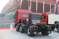 Red J5P Dump Truck Dumper 6 * 2 / Xe tải hạng nặng FAW JIEFANG Lái xe bên phải