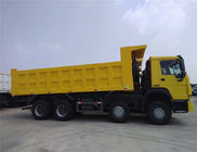 Màu vàng SINOTRUK Xe tải tự đổ hạng nặng 6x4 Euro 2 với bình xăng 400L