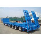 Giường thấp 4 trục xe tải hạng nặng Xe tải thấp Lowboy / Container Diesel Semi Tractor