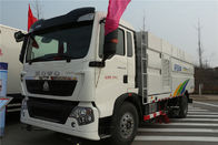 ZZ1187K501GE HOWO Xe quét đường Xe tải quét xe có bơm nước áp lực cao
