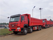 ZZ3317N3867 12 bánh xe tải tự đổ với 371HP Euro 2 màu đỏ