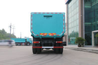 Xe tải tự đổ 10 bánh ZZ3257N4347A màu xanh lam với cabin ngủ đơn HW76
