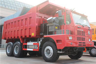Xe tải tự đổ 10 bánh xe màu đỏ với trục sau AC26 8545x3326x3560 Mm