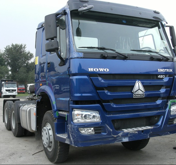 HW76 Cab Howo Sinotruk 6x4 máy kéo xe tải, 371HP Diesel máy kéo xe tải bền