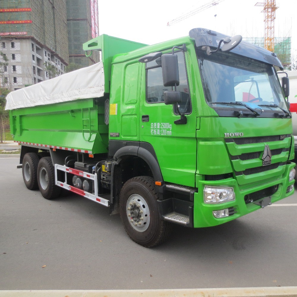 Green Intelligent Residue Mining Dump Truck Euro 2 6X4 Với chỉ đạo ZF8118