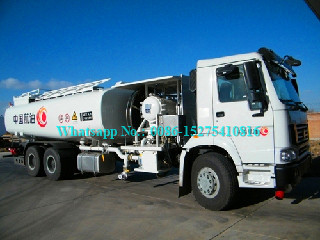 Xe tải chuyên dụng 6x6 Howo chuyên dụng / Xe tải tiếp nhiên liệu hàng không 18000L 20000L 25000L