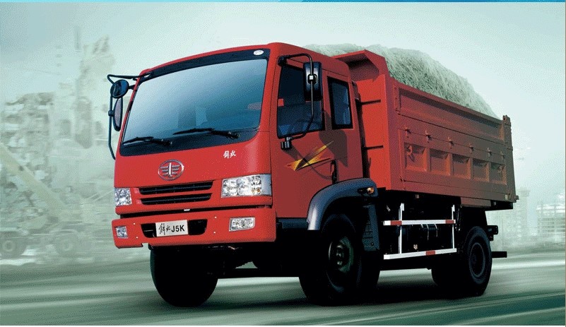 Euro 3 FAW J5K Xe tải tự đổ 10 tấn 4x2 250HP, Xe tải mini XICHAI Diesel