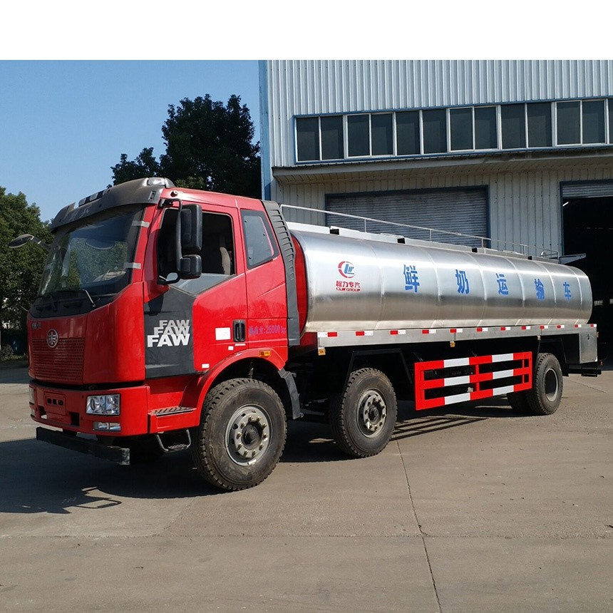 Xe tải chở sữa tươi 15001 - 30000L, FAW 15.3m3 304 Inox Vận chuyển 6 * 4