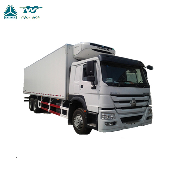 Container lạnh Container Xe tải chở hàng nặng 6x4 Loại nhiên liệu Diesel Tốc độ tối đa 96km / H