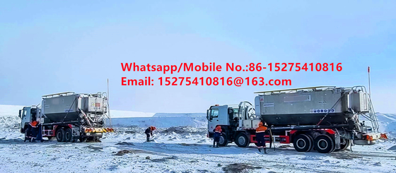 An toàn đáng tin cậy bộ đạp xe tải 15/20/25Tn Heavy Ammonium dầu nổ Emulsion ANFO xe tải MMU MEMU Cho Mông Cổ DR CONGO PERU Ghana khai thác mỏ nổ