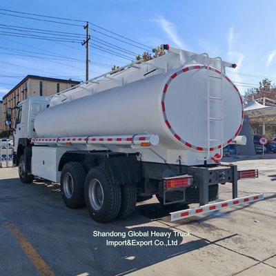Sinotruck mới và cũ HOWO Dầu / nhiên liệu / nước 371HP 6 * 4 Bowser Tanker Truck