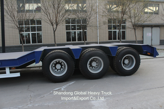 Chassis 60 tấn 3 trục 2 trục Lowboy Lowbed Lowbed Semi-trailer