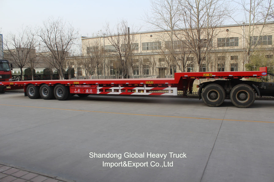 Chassis 60 tấn 3 trục 2 trục Lowboy Lowbed Lowbed Semi-trailer