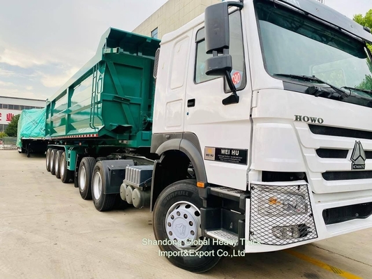 10 bánh xe 6X4 40t Sinotruk HOWO Container Cargo Trailer Tractor Head Truck