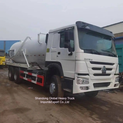 HOWO 10000L Truck dung dịch hút bụi bồn nước thải bồn rửa nước thải bồn hút nước thải