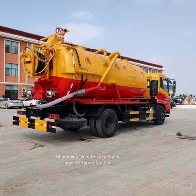 Dongfeng 6 * 4 Tình trạng cao 290HP Máy hút nước thải chân không Xe tải hút nước thải xe tải