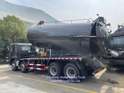 FAW 6X4 bơm áp suất cao 20000L 20ton cống rửa hút xe tải