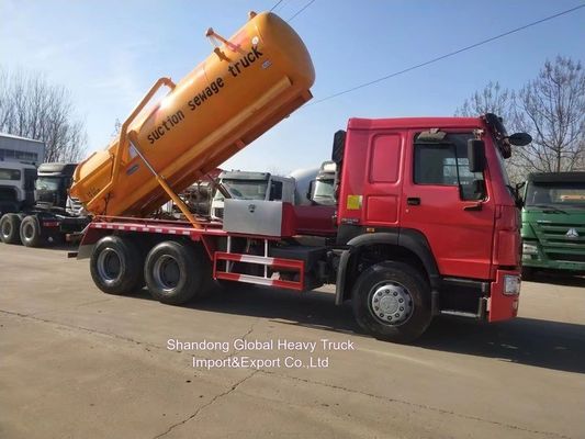Xe hút chất thải chân không Dongfeng 6X4 18cbm với ống hút chất thải 8m và bánh xe chủ động 6x4