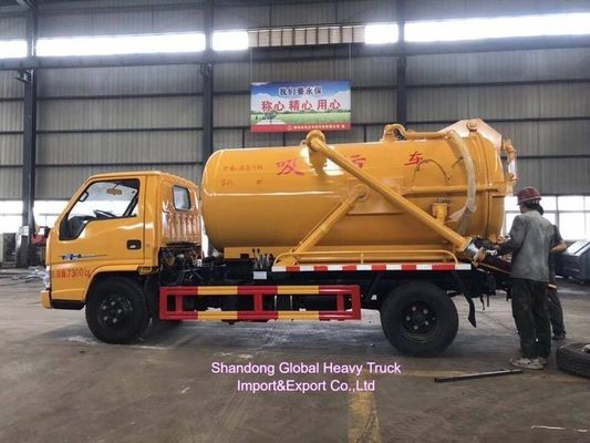 Dongfeng HOWO 4 × 2 Xe hút nước thải với dung lượng bể 12m3 và động cơ 190HP để loại bỏ bùn hiệu quả