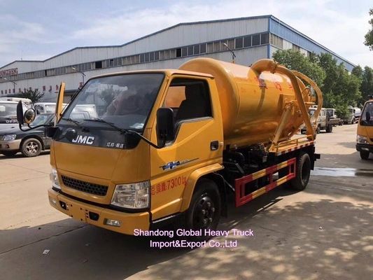 Dongfeng HOWO 4 × 2 Xe hút nước thải với dung lượng bể 12m3 và động cơ 190HP để loại bỏ bùn hiệu quả