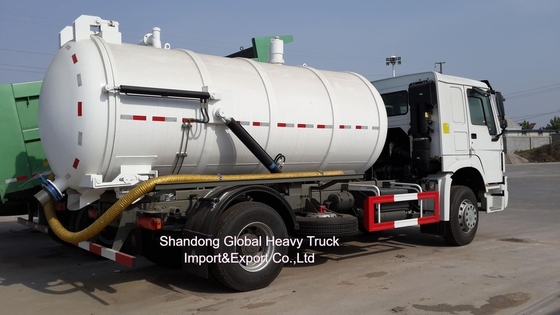Xe tải hút nước thải HOWO mới 12000 lít xe tải hút bụi kết hợp để bán