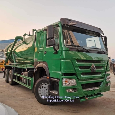 Sinotruk 371HP 18000L Máy hút nước thải chân không xe tăng giá nhà máy