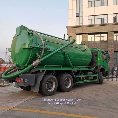 Sinotruk 371HP 18000L Máy hút nước thải chân không xe tăng giá nhà máy