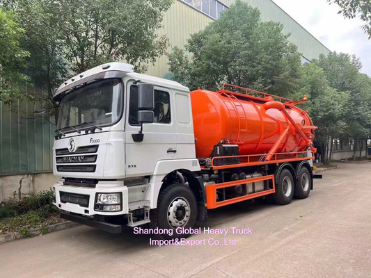 Rhd Shacman F3000 Hydro Excavators kết hợp cống nước cống hút cống + 4000L nước sạch