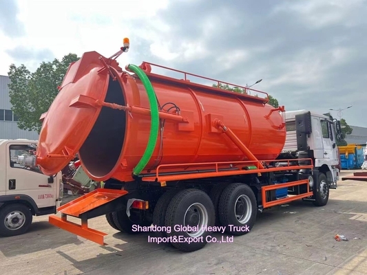 Rhd Shacman F3000 Hydro Excavators kết hợp cống nước cống hút cống + 4000L nước sạch