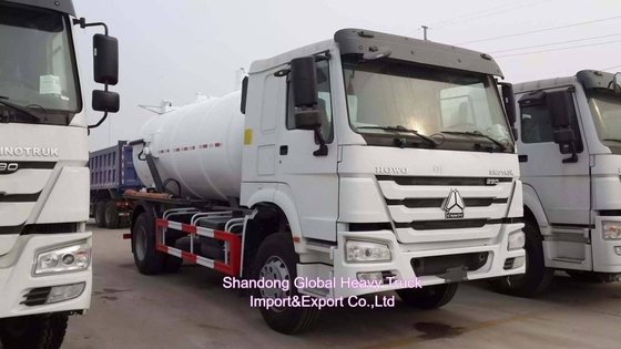 HOWO 10000L Truck dung dịch hút bụi bồn nước thải bồn rửa nước thải bồn hút nước thải