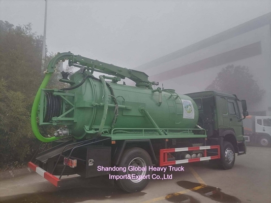 Sinotruk 371HP 18000L Máy hút nước thải chân không xe tăng giá nhà máy