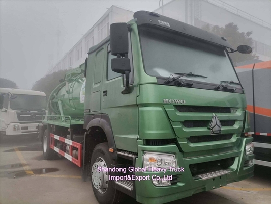 HOWO 20cbm 4 * 2 lái tay phải 266HP Xe hút nước thải