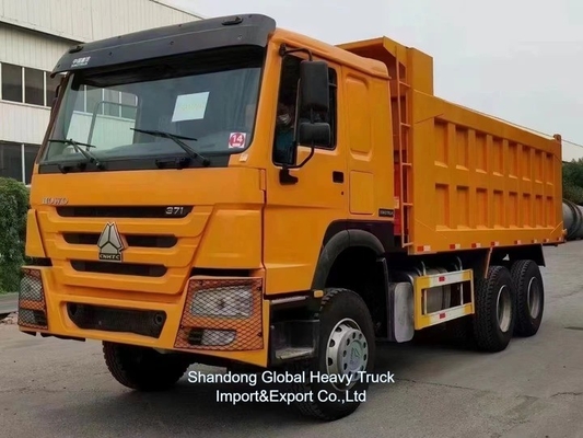 Chất lượng tốt 371HP 375HP 6 * 4 10 bánh xe sử dụng HOWO xe tải đổ rác xe tải cho thị trường châu Phi
