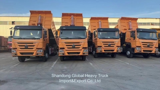 Chất lượng tốt 371HP 375HP 6 * 4 10 bánh xe sử dụng HOWO xe tải đổ rác xe tải cho thị trường châu Phi