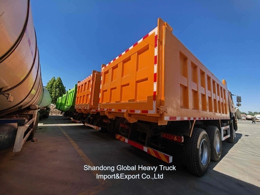 Chất lượng tốt 371HP 375HP 6 * 4 10 bánh xe sử dụng HOWO xe tải đổ rác xe tải cho thị trường châu Phi