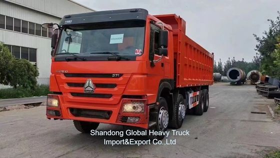 Sinotruk HOWO 380 HP 8 × 4 Dump Truck với Capacity 50t để vận chuyển vật liệu hạng nặng