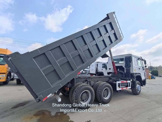 Chiếc xe tải hạng nặng cũ 6*4 375HP Sinotruk HOWO Chiếc xe tải đẩy Chiếc xe tải đẩy