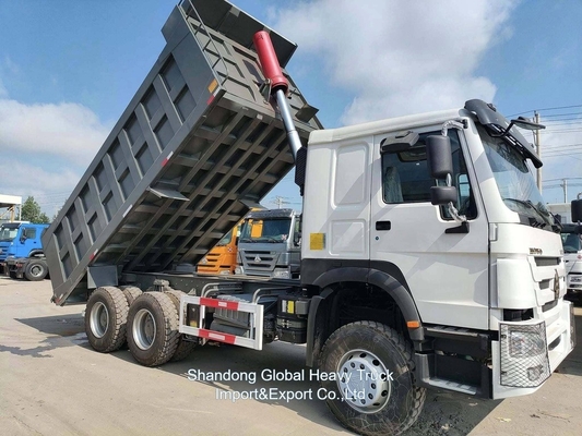 Chiếc xe tải hạng nặng cũ 6*4 375HP Sinotruk HOWO Chiếc xe tải đẩy Chiếc xe tải đẩy