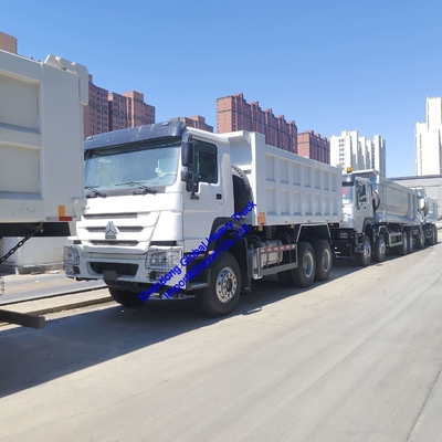 Sinotruk chất lượng cao HOWO xe tải đổ rác sử dụng LHD / Rhd Diesel 400 mã lực 6X4 xe tải đổ rác