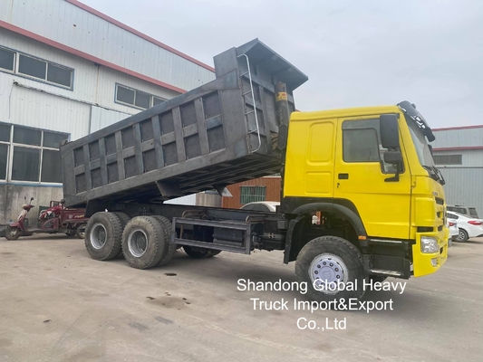 Xe tải HOWO sử dụng 8X4 / 6X4 xe tải đổ rác Sinotruk Tipper 10 bánh xe 50 tấn xe tải sử dụng xe tải đổ rác