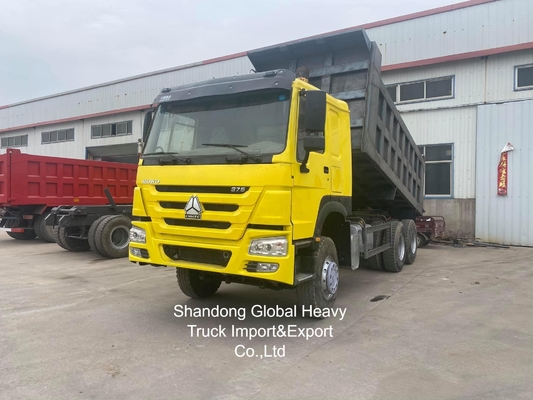 Xe tải HOWO sử dụng 8X4 / 6X4 xe tải đổ rác Sinotruk Tipper 10 bánh xe 50 tấn xe tải sử dụng xe tải đổ rác