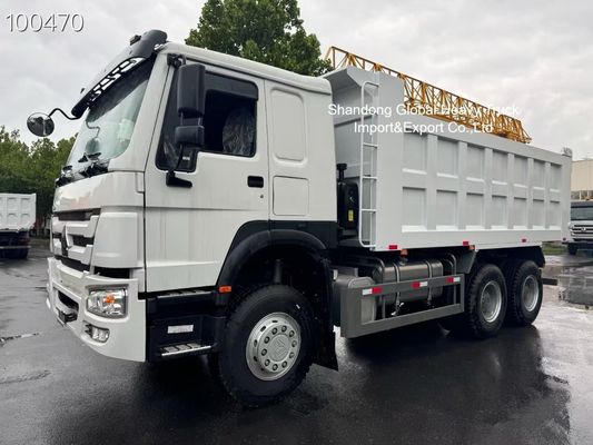 Xe tải tự đổ HOWO 6x4 với khung gầm 6 × 4 được gia cố bằng động cơ 371HP và thân xe chở hàng có độ bền cao cho khai thác mỏ ở Nigeria