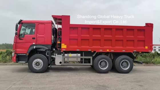 Xe tải tự đổ HOWO 8 × 4 với động cơ 420 mã lực và khung gầm hạng nặng cho hoạt động khai thác mỏ ở Tanzania