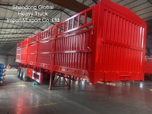 4 Axles 100 Tons Capacity Premium Customized Fence Cargo Semi Trailer for Heavy Load Transport